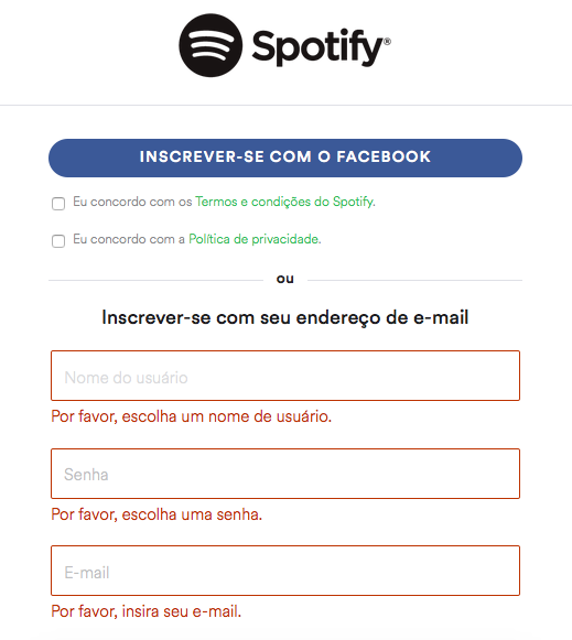 Exemplo ajude os usuários a reconhecerem, diagnosticarem e recuperarem-se de erros {w=80%}