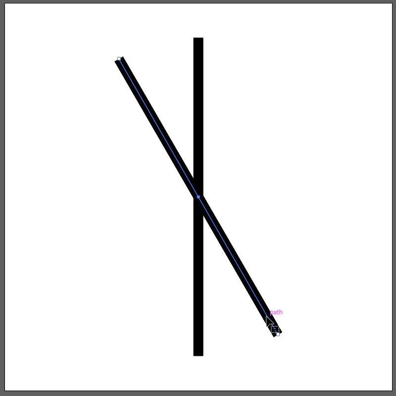 Gif animado que mostra novas linhas inclinadas em 30° sendo adicionadas à composição somando-se às linhas anteriores.