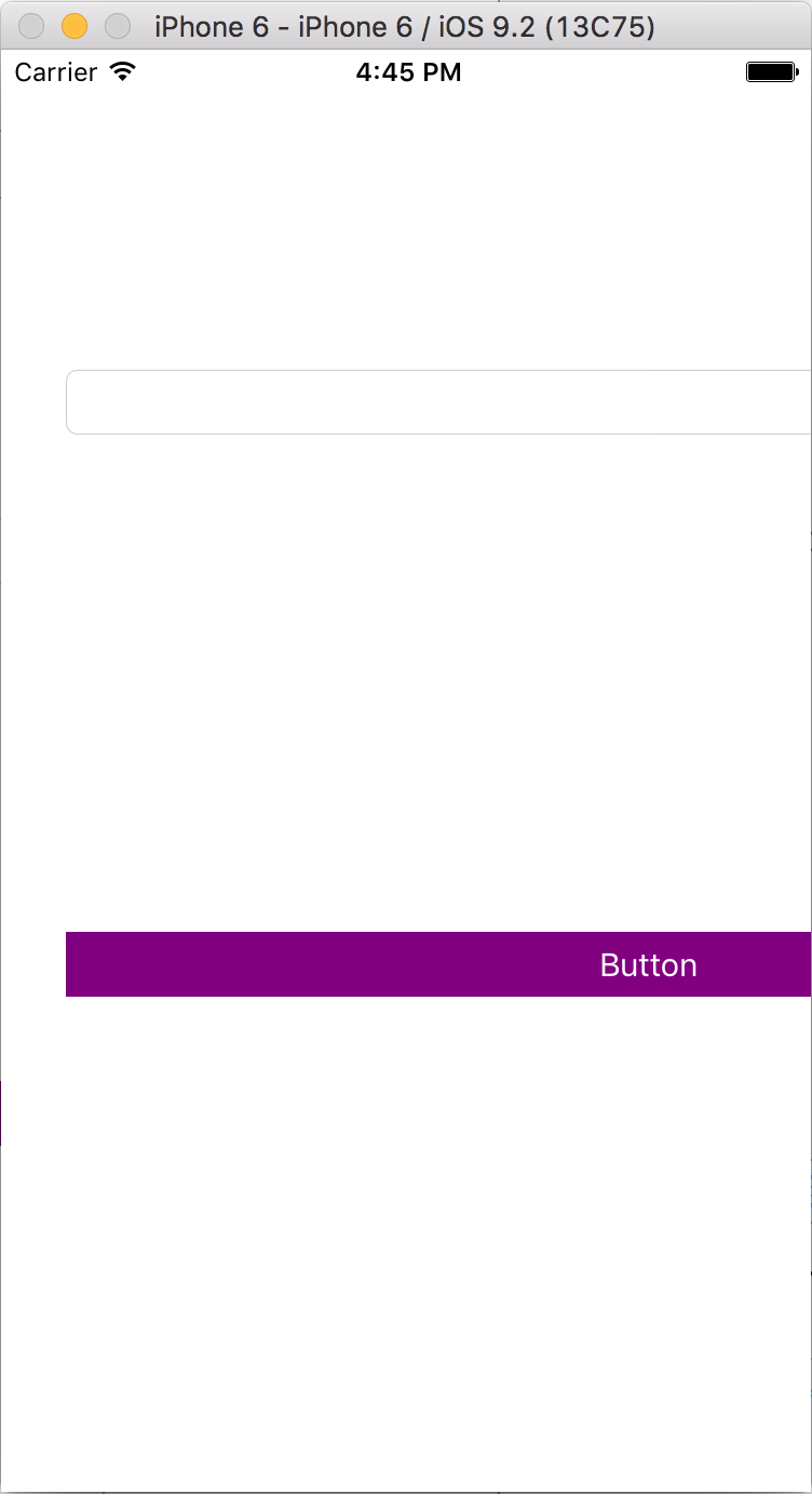 Resultado sem Auto Layout