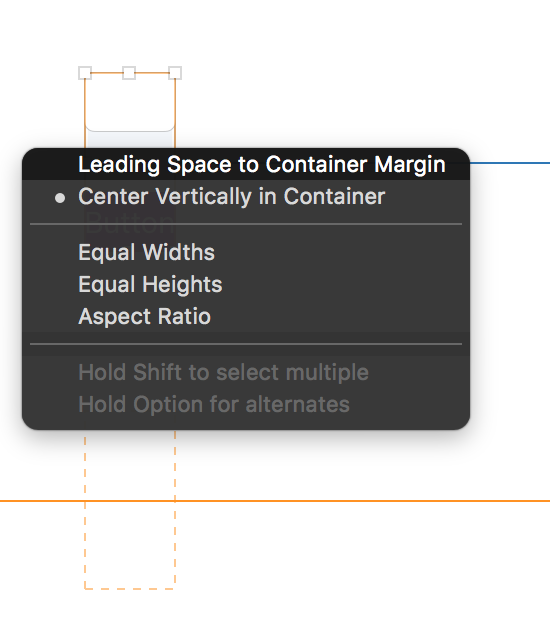 Leading Space to Container Margin