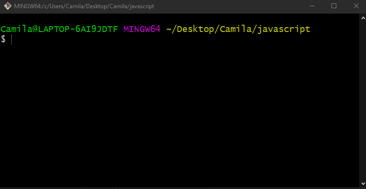 Tela de códigos em que ao executar o comando de `node code.js` aparece uma mensagem de erro: “Error: Cannot find module…” que é destacada pelo cursor. A mensagem significa que o node.js não conseguiu encontrar o módulo `code.js`, ou seja, não encontrou o arquivo.