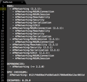 Arquivo Podfile.lock