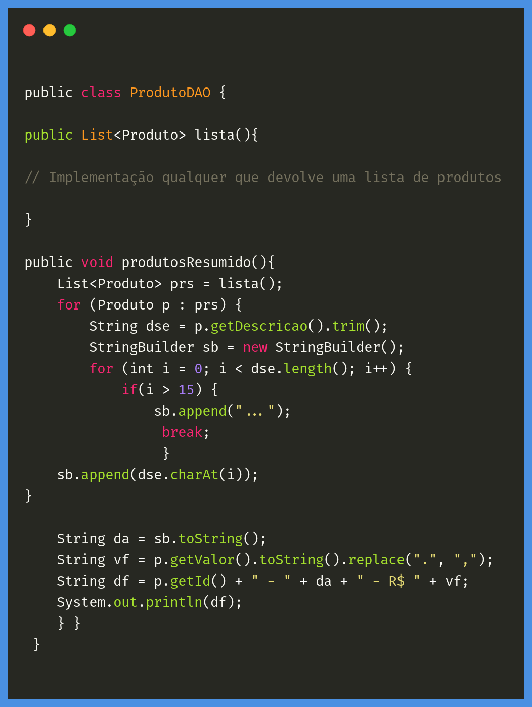 Deixando o código mais simples com refatoração no Java 