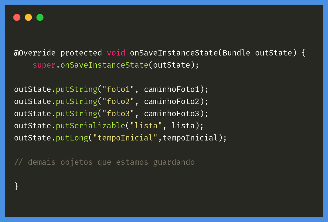 Salvando o estado utilizando o Icepick
