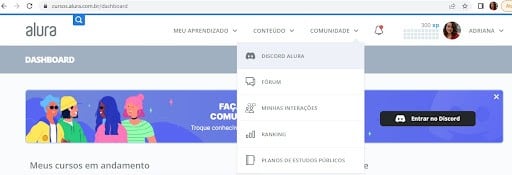 Como participar da comunidade da Alura pelo Discord