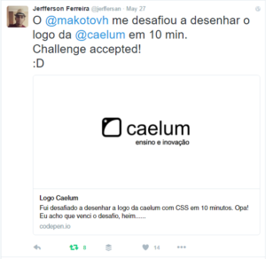 Desenhando a logo da Caelum com CSS