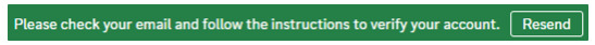A imagem representa o banner para confirmar o e-mail.