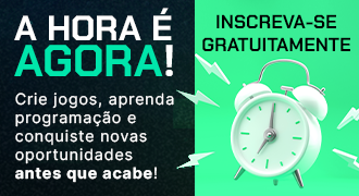 Banner da Imersão Dev da Alura com fundo escuro e destaque para a frase 'A Imersão Dev está com inscrições abertas'. Texto informando que são cinco aulas 100% gratuitas para aprender programação do zero. Imagem de um laptop exibindo um certificado digital e um botão chamativo com a frase 'Garanta a sua vaga'.