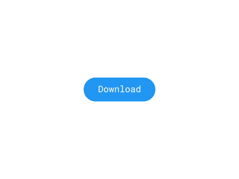 Gif animado de um botão de download em azul claro com bordas arredondadas e texto em branco que mostra “Download’. Ao ser clicado, aparece uma barra de carregamento e ao chegar em 100% o download é completo.