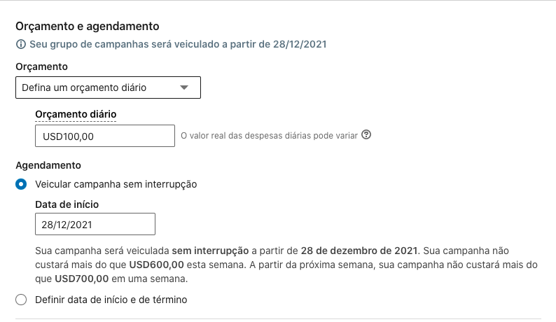 Print de tela exemplificando o descrito no tópico com informações de pagamento.