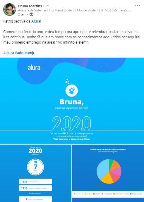 Novidades Alura: O que achou da sua retrospectiva com a gente?