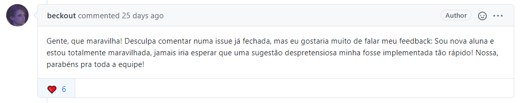 botão copiar nas transcrições de códigos