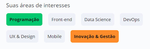 Espaço para indicar áreas de interesse.