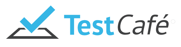 Imagem com a logo do TestCafé.
