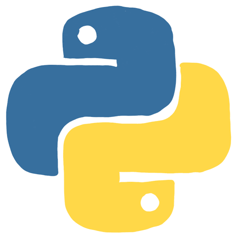gif do logo da linguagem de programação python 