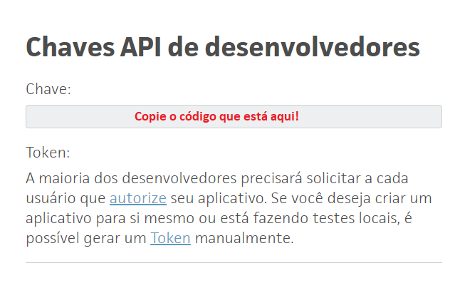 menu inicial do trello api