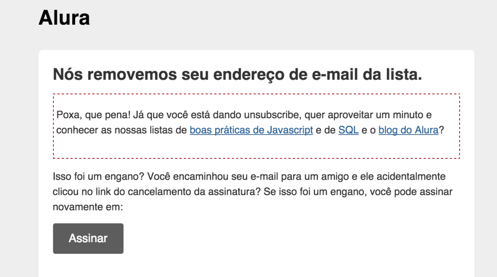 Unsubscribe não significa perder um lead