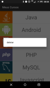 Criando menu de contexto no Android (Context Menu)