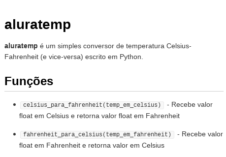 README formatado