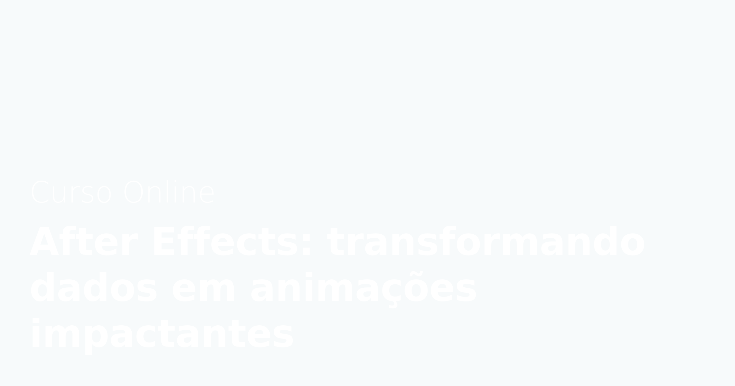 Até 38% OFF | After Effects: transformando dados em animações ...