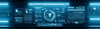 Telas estilo futurista com gráficos diversos